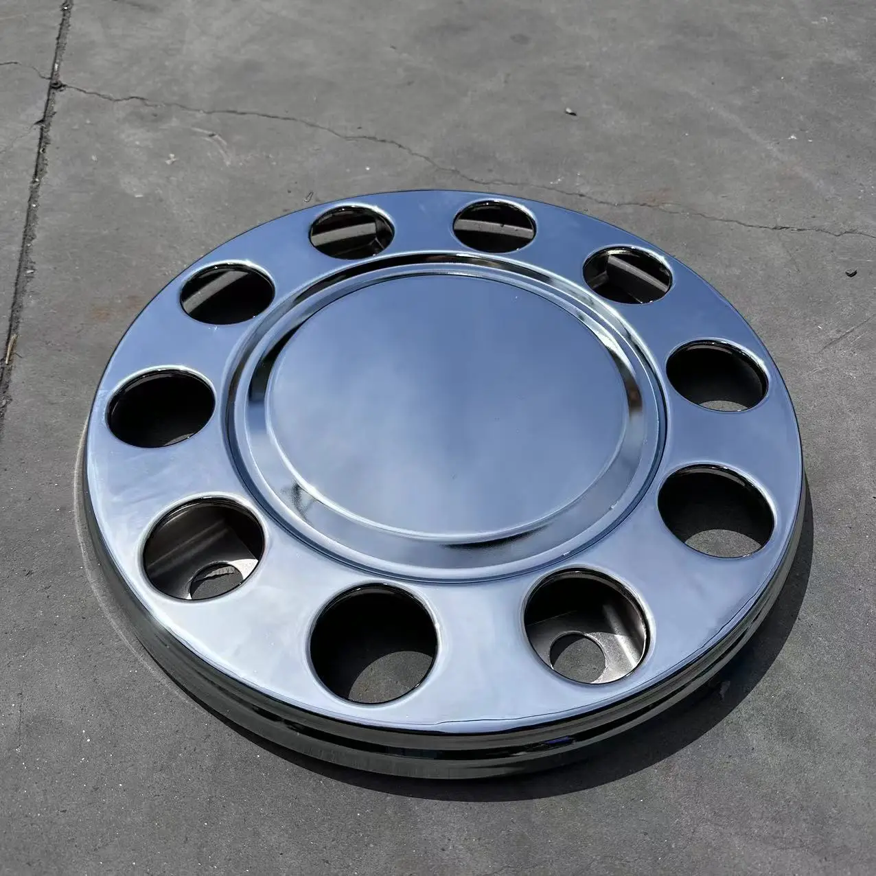 GHCD Hot Selling  Factory Price  Universal Chrome-plated10 Holes Wheel Covers for Japanese Truck details