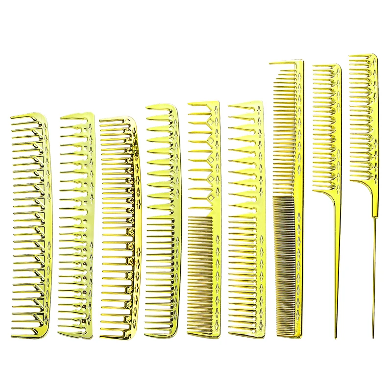 Golden Electroplating Hair Styling Hair Comb Buy Electroplated Golden