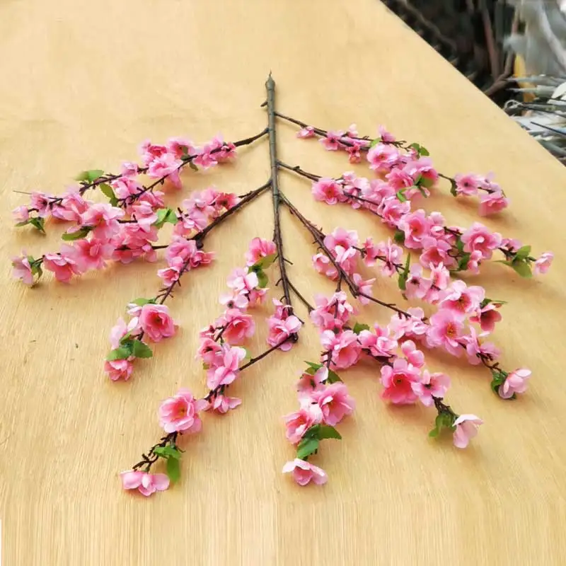 250cm New Design Wedding Decoration Faux Sakura Red Artificial Cherry
