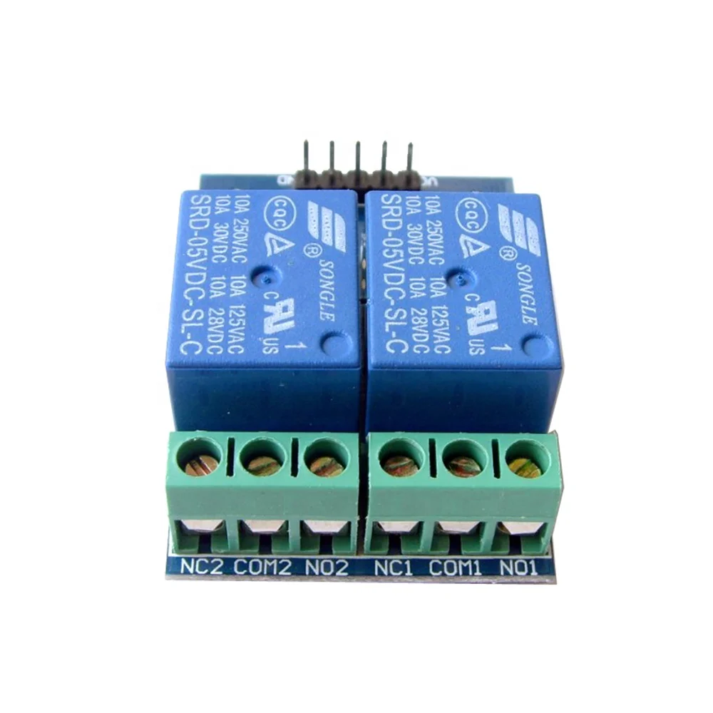 Taidacent High Current 5v Ac Relay Module With Optocouples 5v 10a Dual