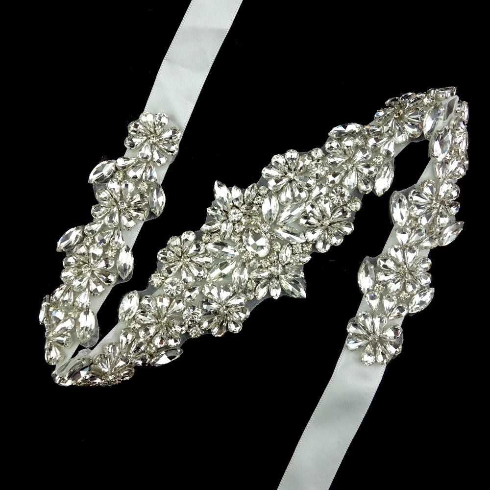 Dazzling Bling Bling Silver Rhinestone Waist Belt For Women Evening