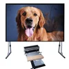 200''4:3 Fast Fold projection Screen floor standing projector screen best choice for business trip or presentation use screen