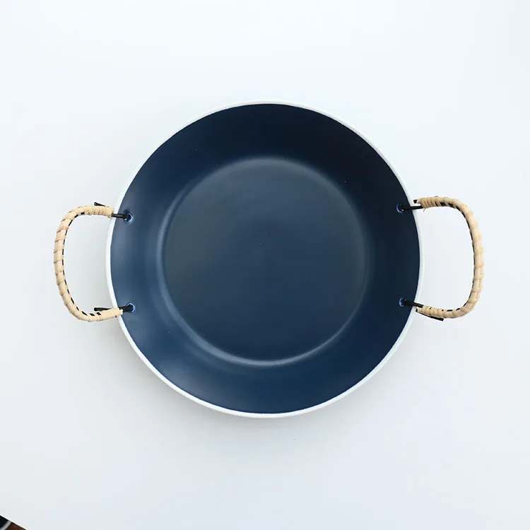 Best-selling blue dinnerware kitchen round porcelain soup pot for catering.jpg