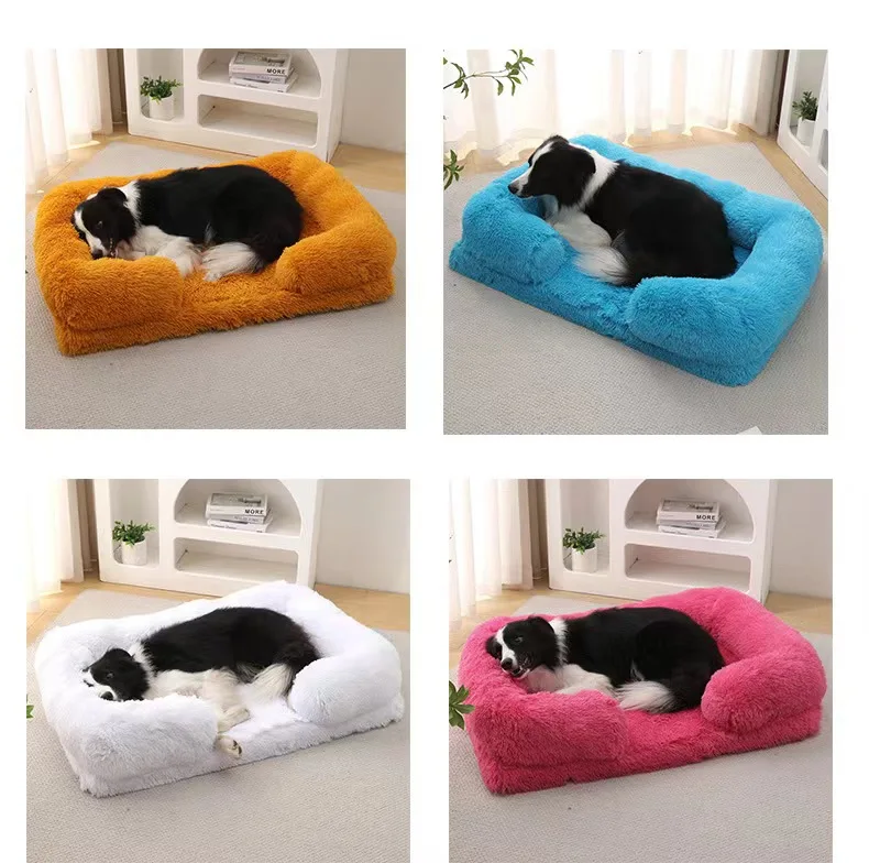 Long Plush Circular Pet Nest - Buy Warm And Breathable Pet Nest Product ...