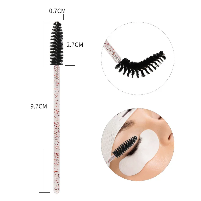 Sain Hot Sell eyelash brush Eye Lashes Disposable Mascara Wand Eyelash Extension Brush