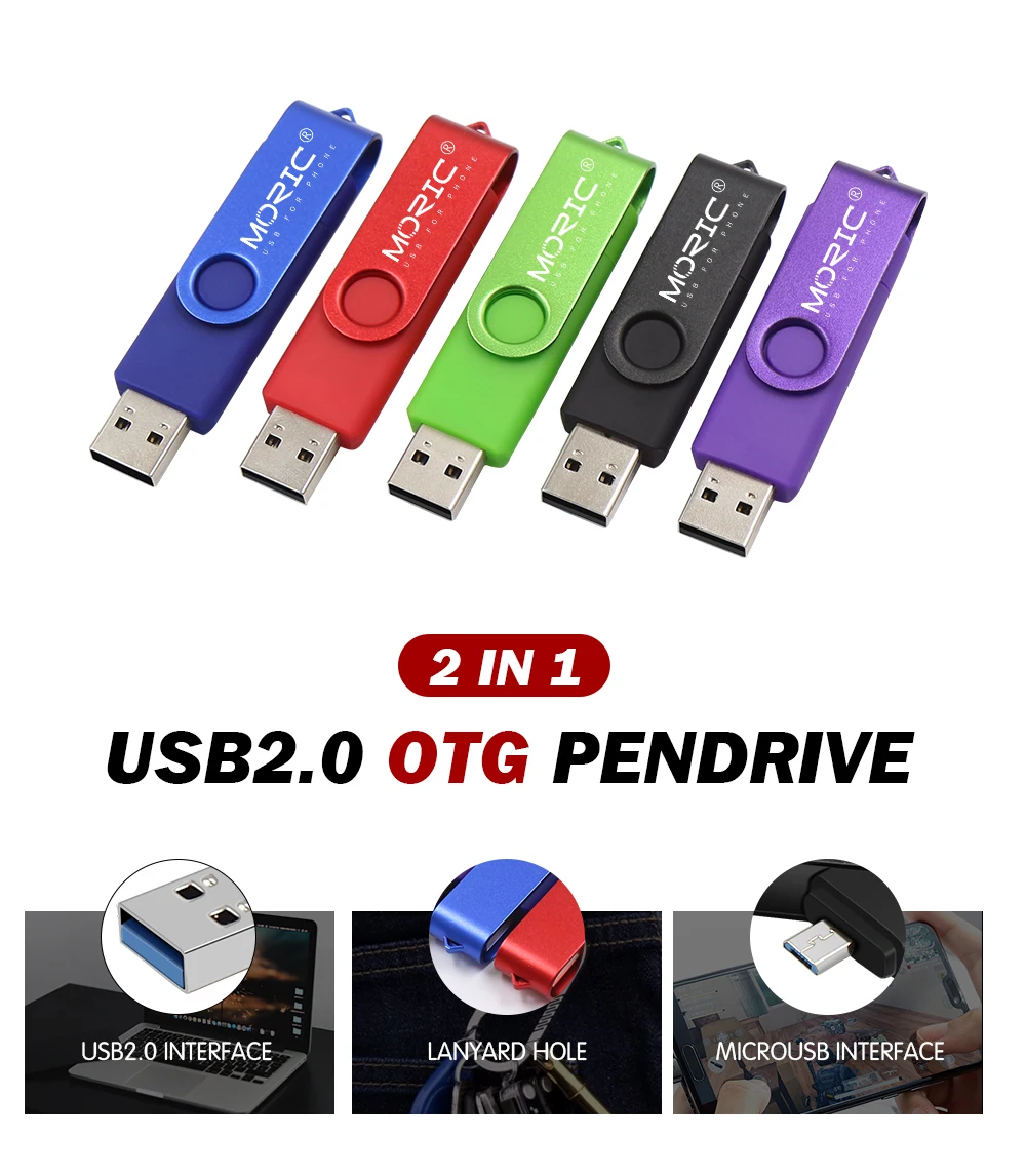 2020 Newest USB flash drive OTG high Speed pendrive 64GB 32GB 16GB 8GB 4GB external storage double Application Micro USB Stick - ANKUX.COM