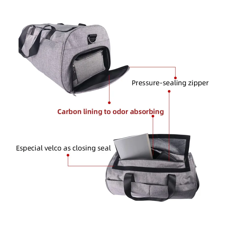 smell proof duffel bag