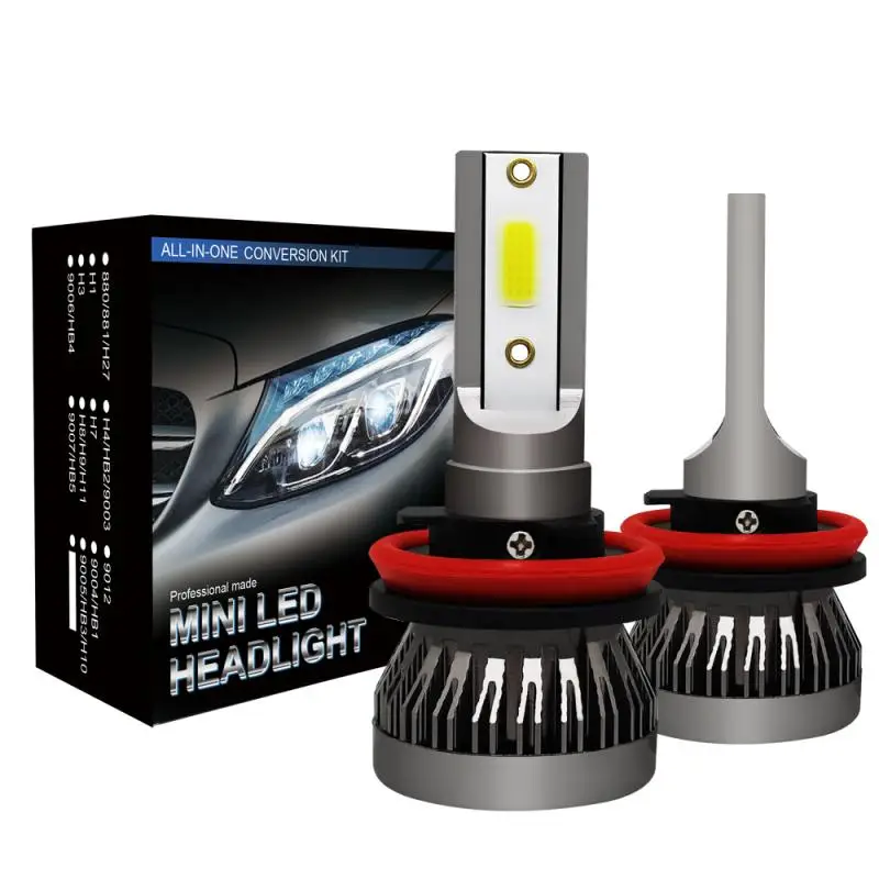 2020 factory price mini size m1 car led headlight h4 h11 h7 9005 9006 strobe light Made In China Low