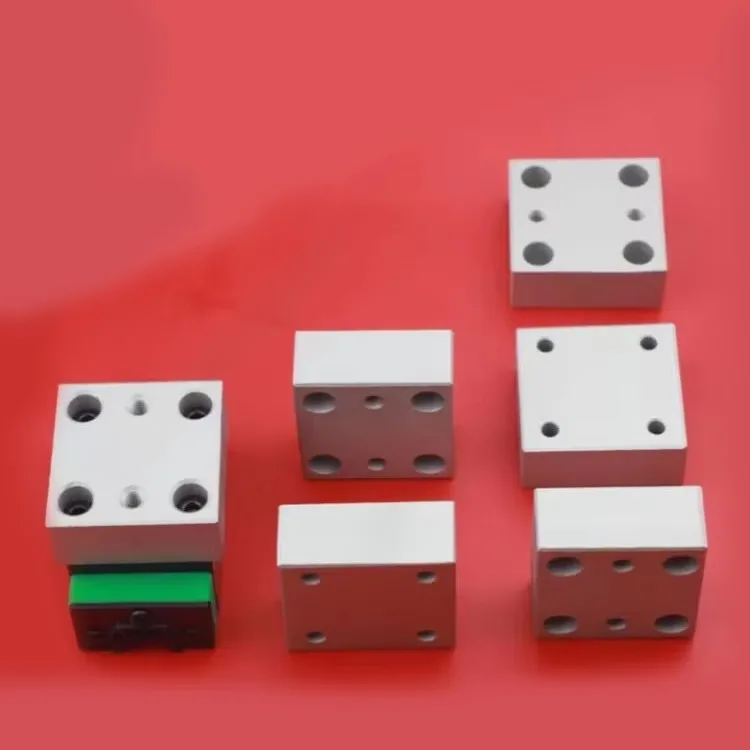 product aluminum linear guide rail heightening block slider with bearing raised to the same plane ball screw four flange module spacer-14