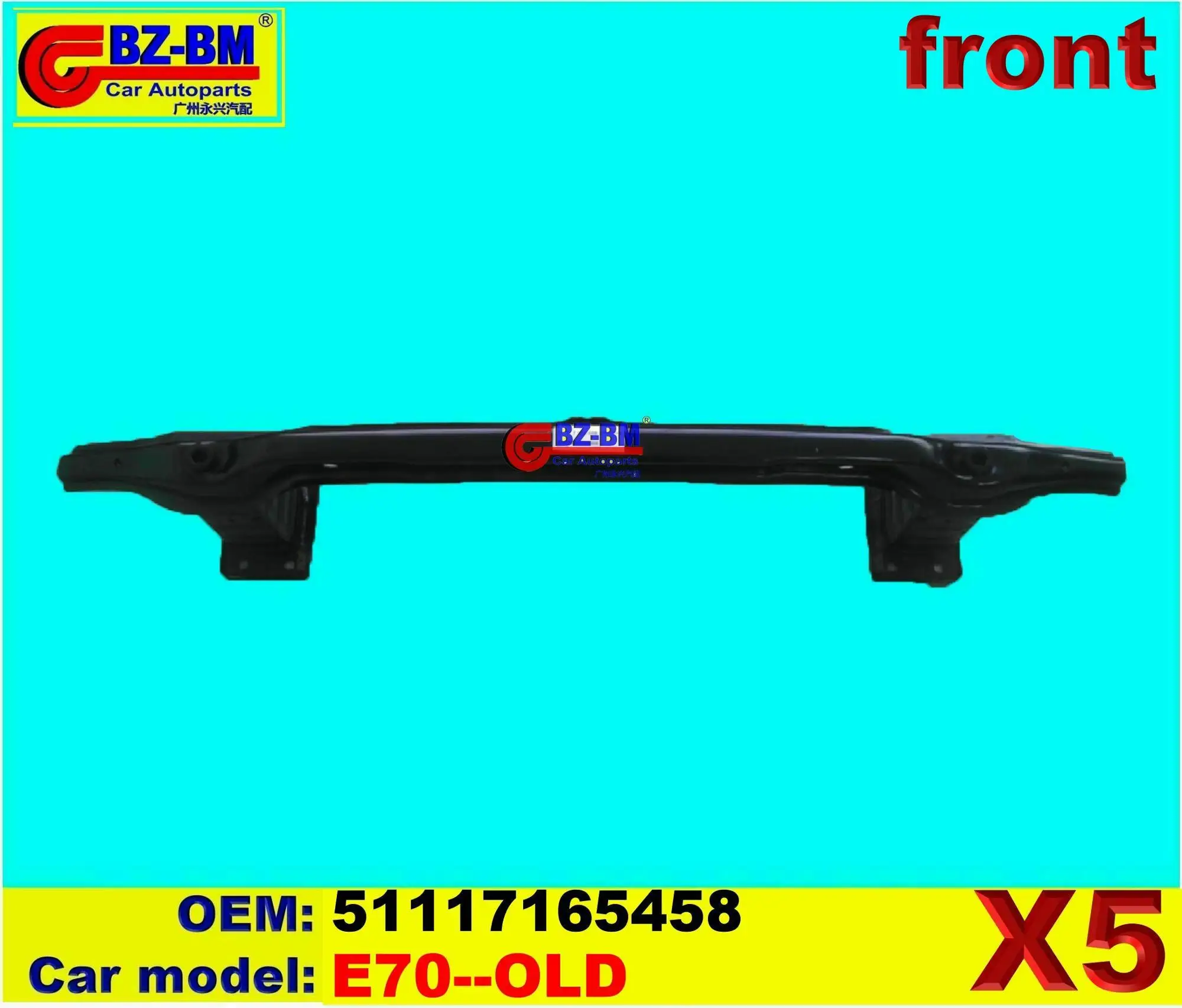 Hood Fender Front Bumper Reinforcer Bar For Benz Headlight Bracket Left