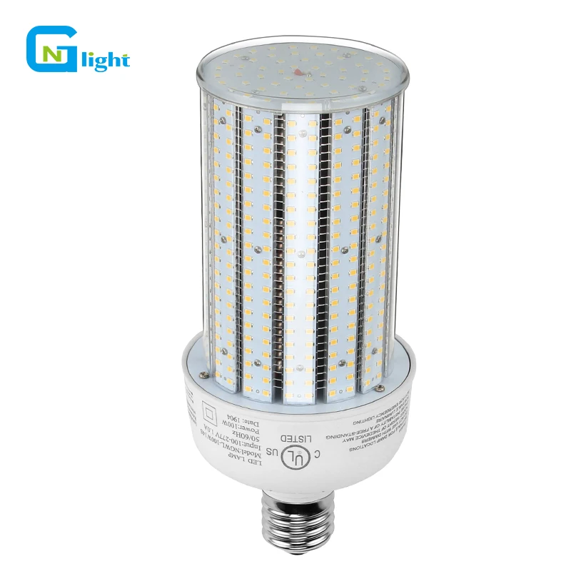 480v led parking lot lights 100 watt corn cob street lamp replace 400w mh hid hps outdoor bulbs