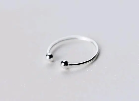 open size  925 sterling silver simple cheap ball rings.jpg
