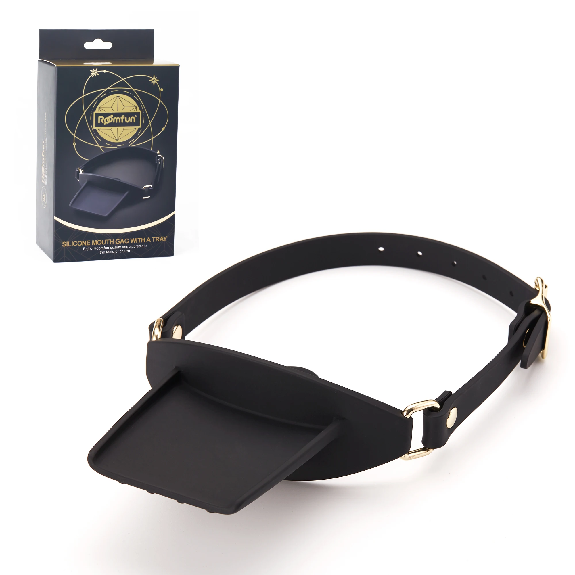 Medical Grade Silicone Open Mouth Ball Gag Tray Erotic Sex Toy Sm