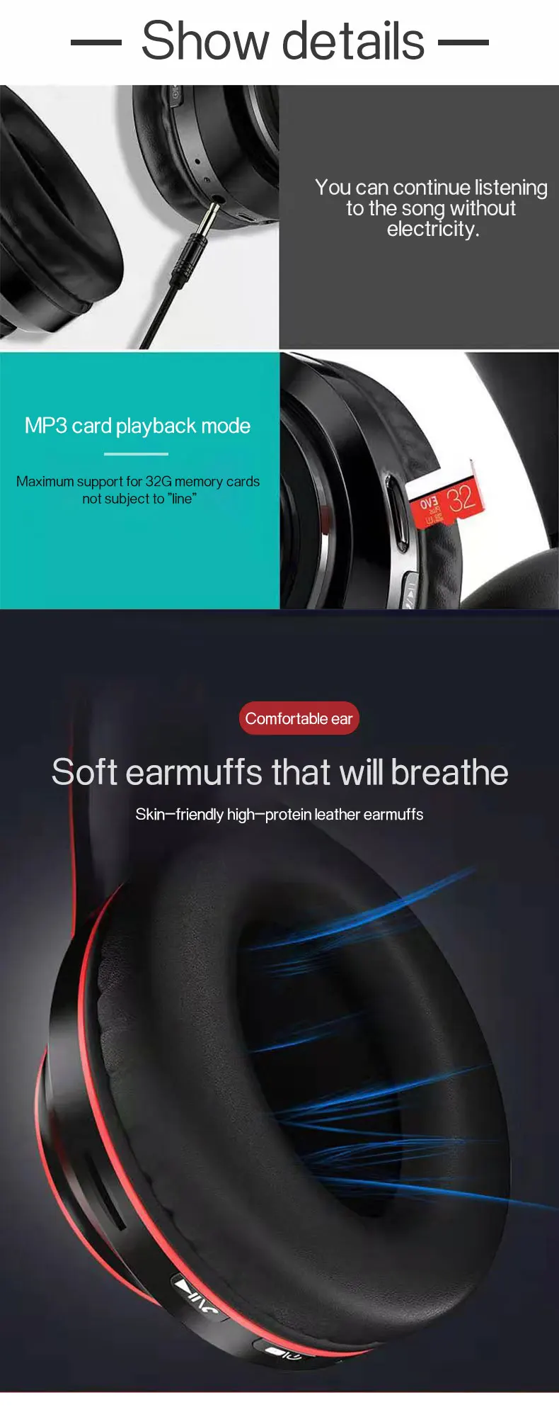 Golden Sky Customized High Quality Wireless Funky Headband Headset Earphones Bluetooth Earpiece Headband Earphone Free Shipping - ANKUX.COM