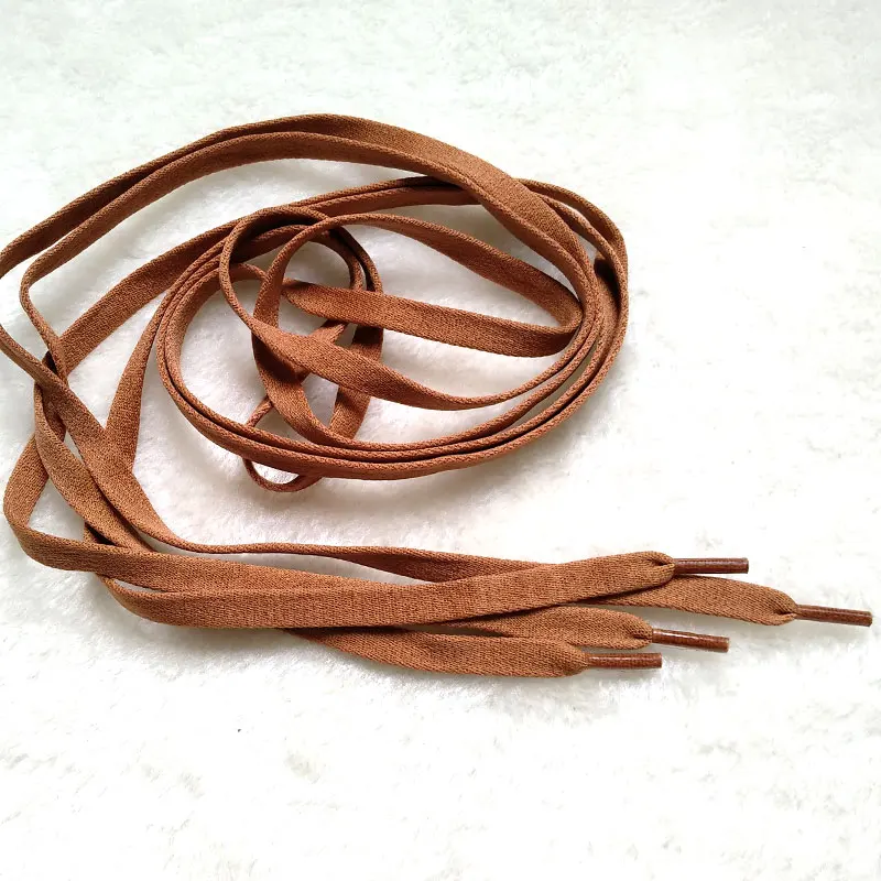 厂家供应7毫米尼龙柔软编织扁平绳头端鞋带 - buy tips ends shoelace