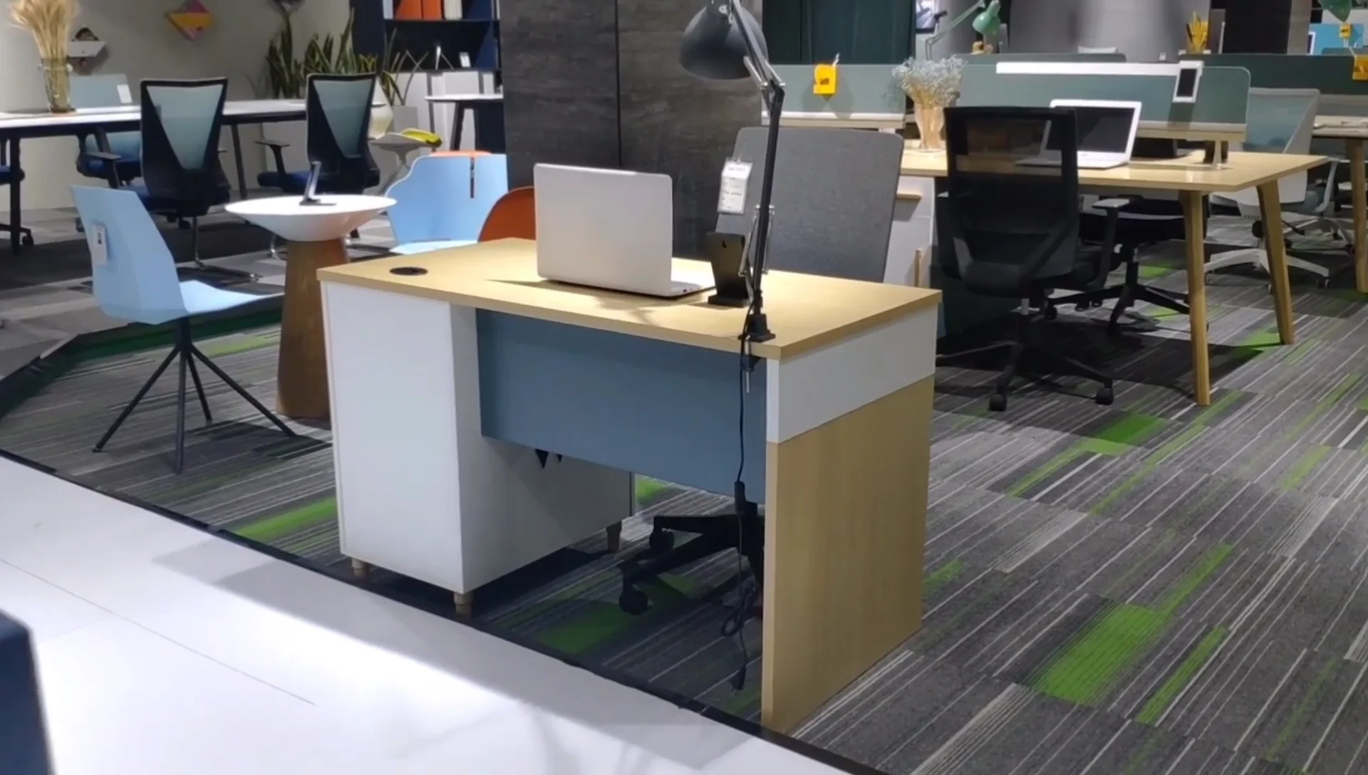 Modern Office Desk Oak Single Desk Office Table Cheap Computer Desk For ...