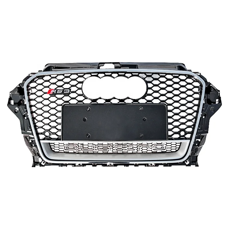 Front Grill For Audi A3 Material Black Rs3 High Quality Radiator Center