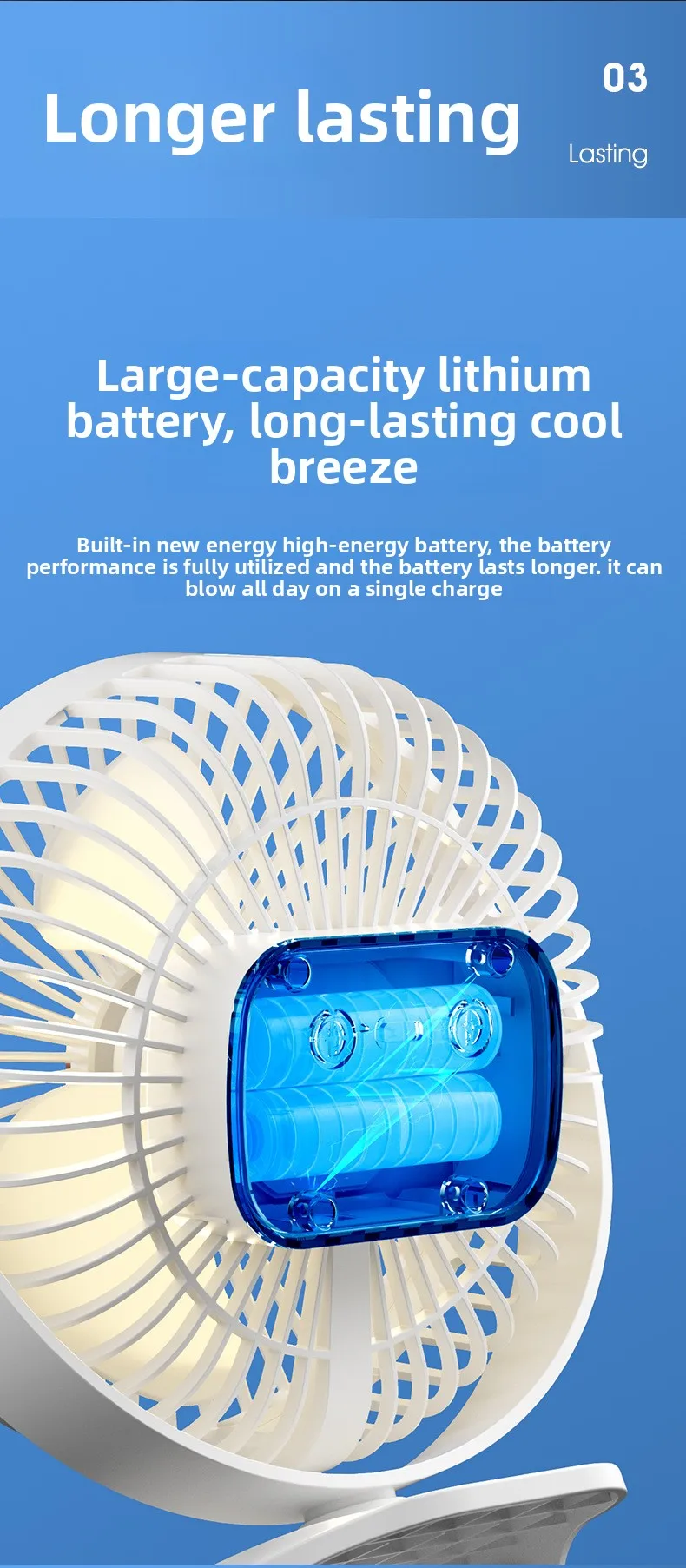 Mini Personal Cooling Fan, USB, Portable - detail 26