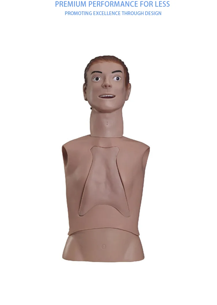 2021逼真的医学训练人体模型生动的鼻饲和气管插管护理训练模拟器