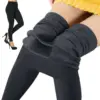 LADIES WINTER WARM THICK FLEECE THERMAL STRETCHY COSY LEGGINGS Seamless Leggings High Waist Tummy Control For Women A1762