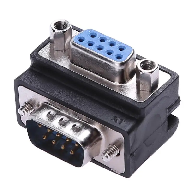 Db9 9pin Serial Port Female To Male Connector 90 Degree Right Angle