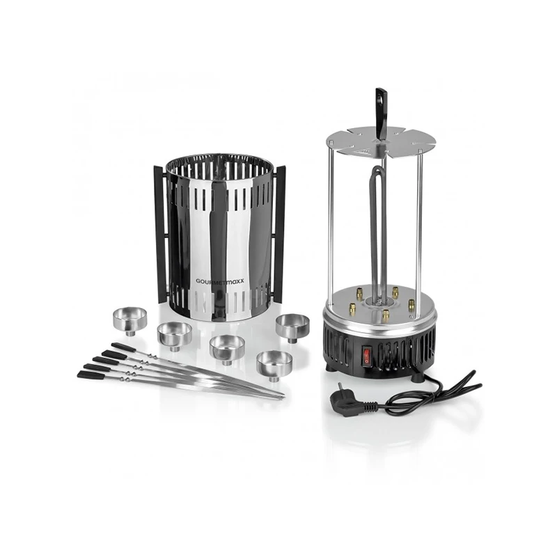 Vertical Grill Kebab Tower Rotating Rotisserie Grill Indoor Electric