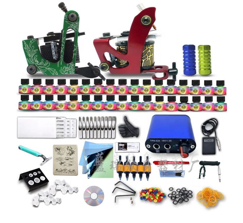 Professional Complete Tattoo Machine Kit Include 2 Pcs Machines Tattoo Machine Set Buy Tattoo