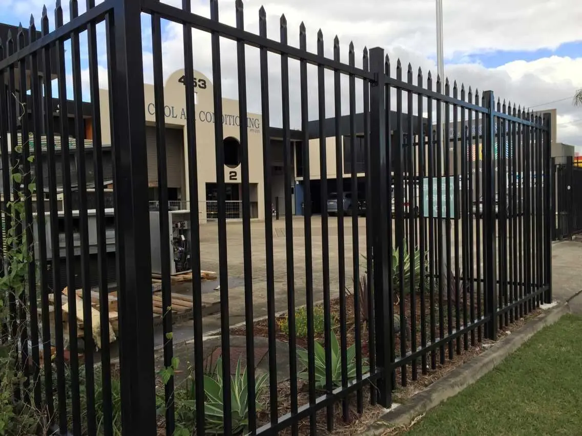65mm tube black garrison garden fence panels
