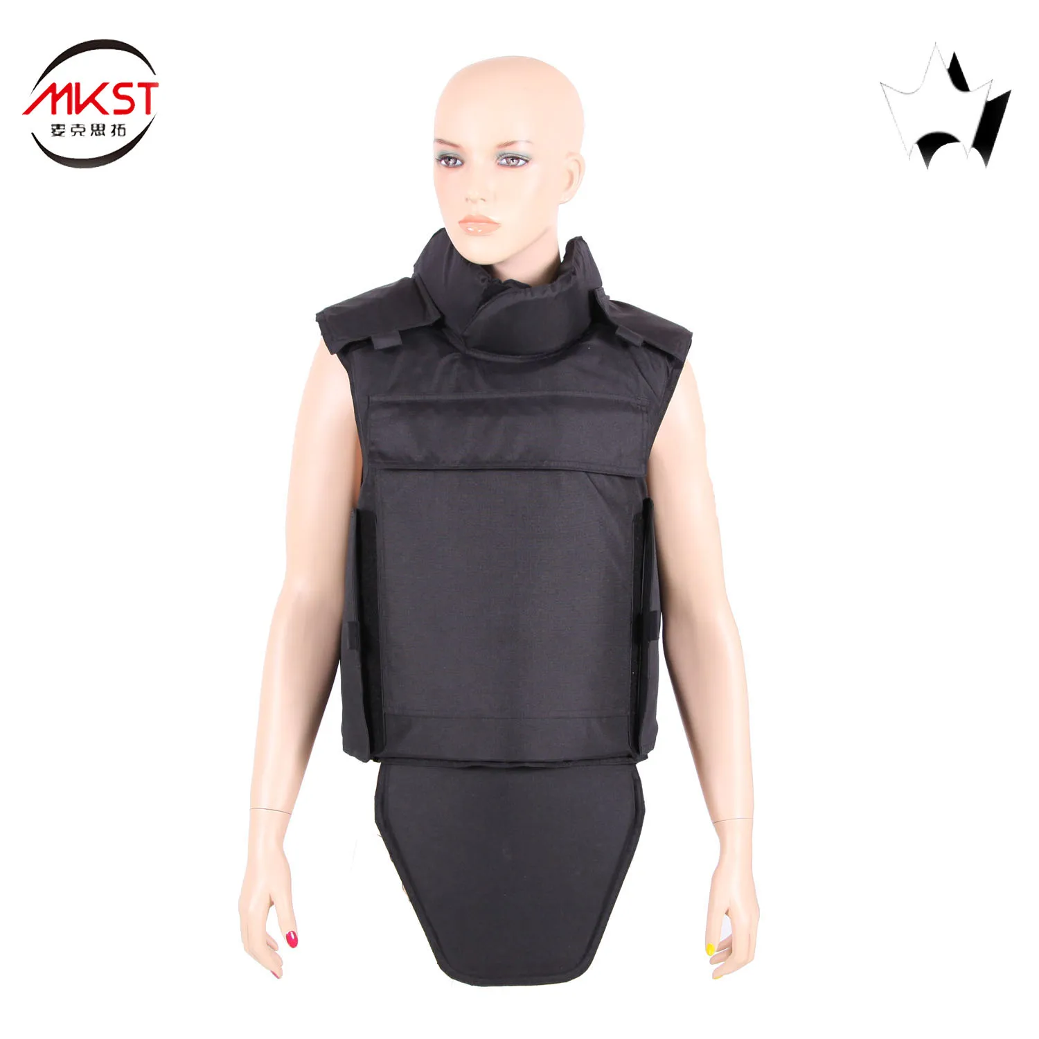 MKST648-2(black) black bullet proof jacket ballistic jacket