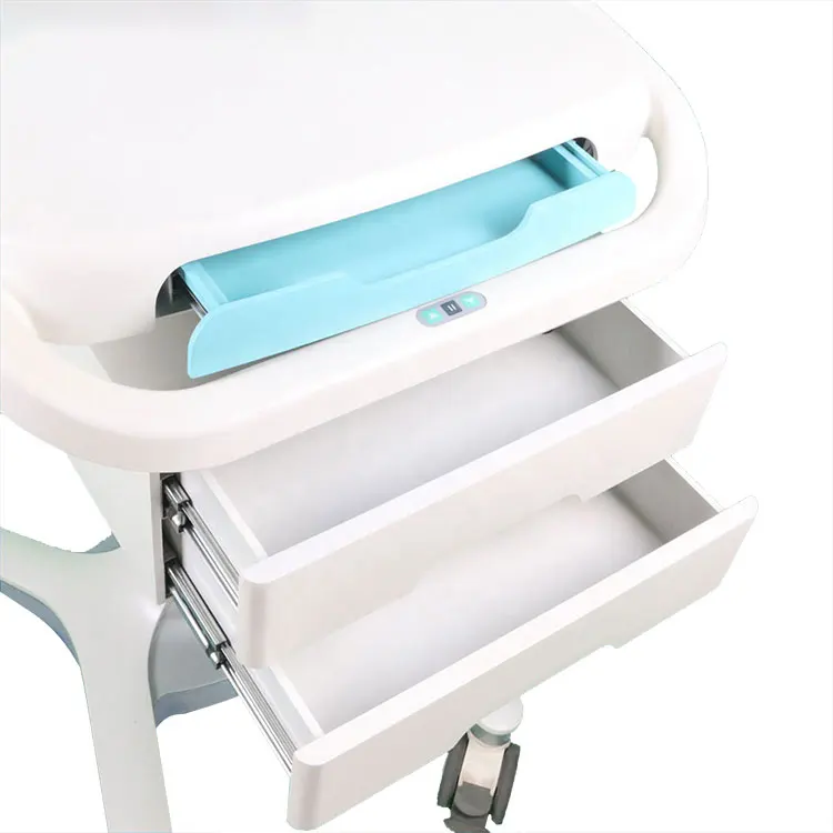 product sonkal rolling laptop cart medical computer trolley hospital medical abs medical trolley-68