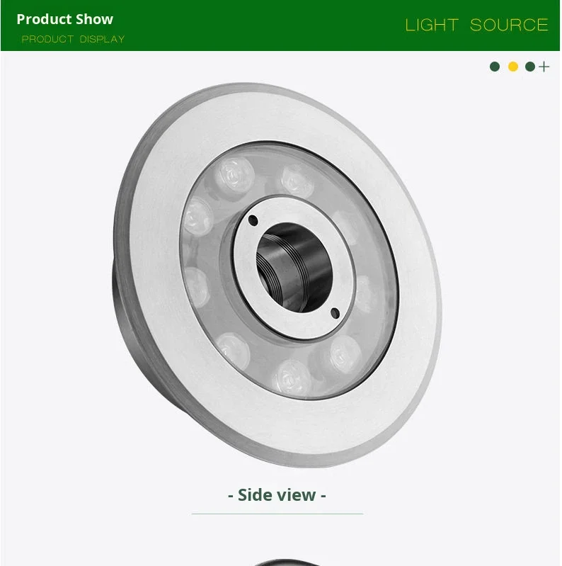 product led underwater fountain light ip68 waterproof rgb color changing pool light for landscape use-9