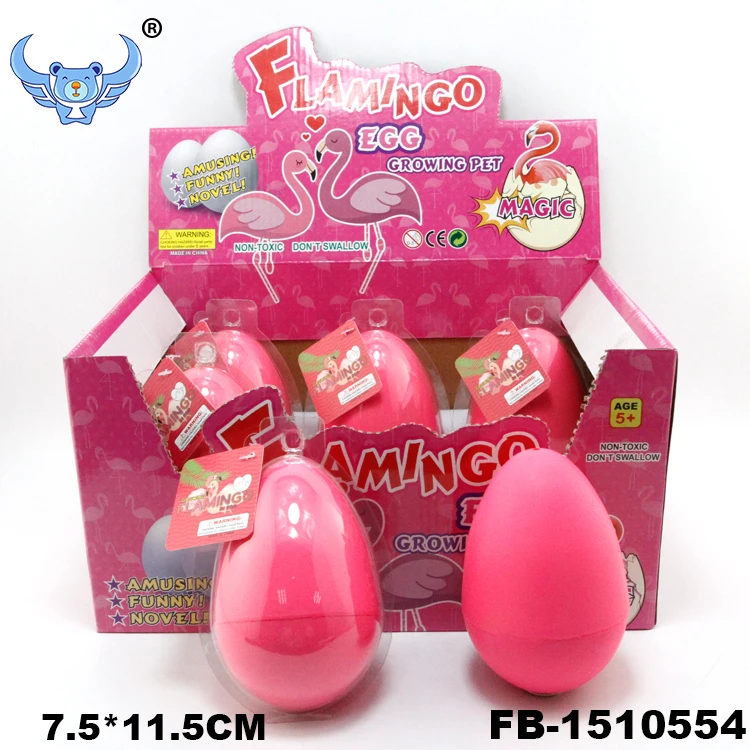 New Design Water Hatching Growing Pet Flamingo Egg Plastic Hatching Animal Egg Toys Buy Magic