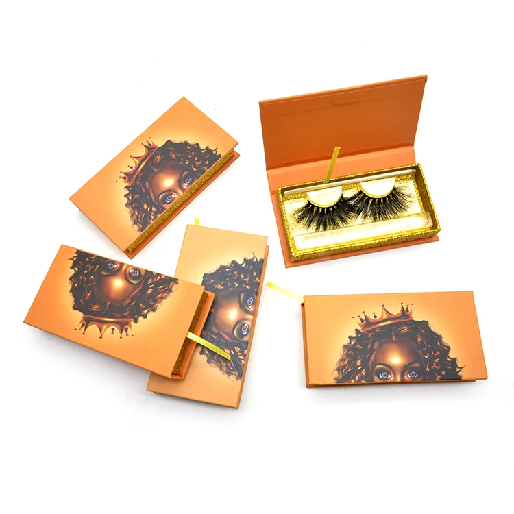 

Factory Wholesale Korean 20MM 25MM Long Mink Lashes With Custom Eyelash Packaging, Natural black