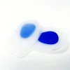 Soft 100% pure silicone gel half height increasing heel pad insole for shoes transparent self-adhesive gel insoles
