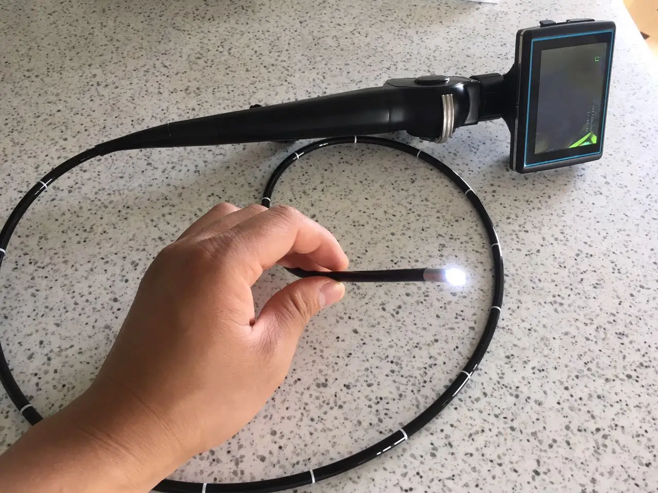 便携式内窥镜带摄像头的便携式内窥镜柔性视频内窥镜,用于人体或兽医