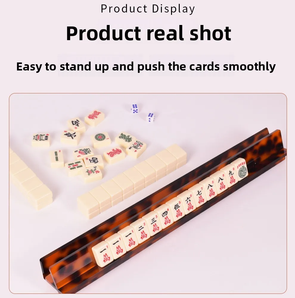 Mahjong Ruler Acrylic Mahjong Ruler & Card Organizer American Style Various Designs ...