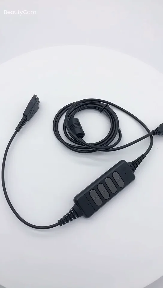 Usb Qd(quick Disconnecting) Adapter Cable With Volume Controller Compatible With Plantronics Or