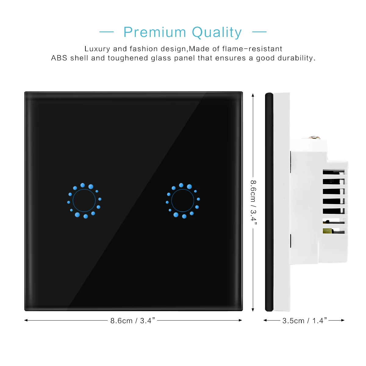 ZigBee Touch Switch Wall Switch Light Touch Switch Waterproof Tempered Glass Panel LED Lamp Switches