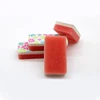 High density double effects composite sponge with high cleaning power for dishes