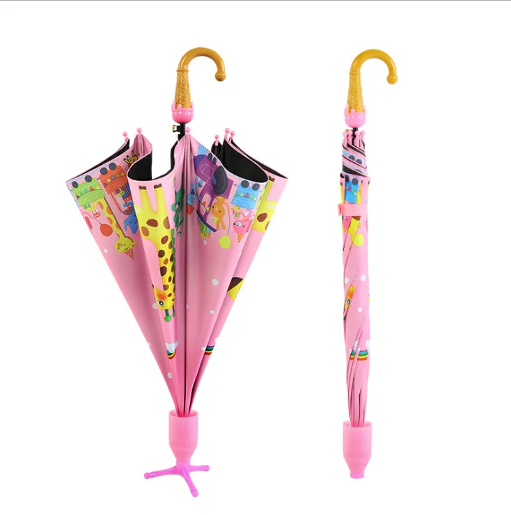 Wholesale New Design Standing Kid Custom Transparent Rain Straight