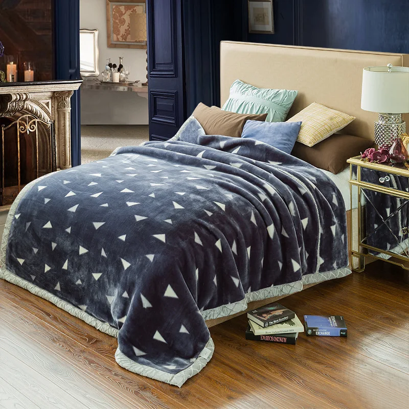 Wholesale Sherpa Blanket Mink Blanket Raschel Blanket Home Colorful