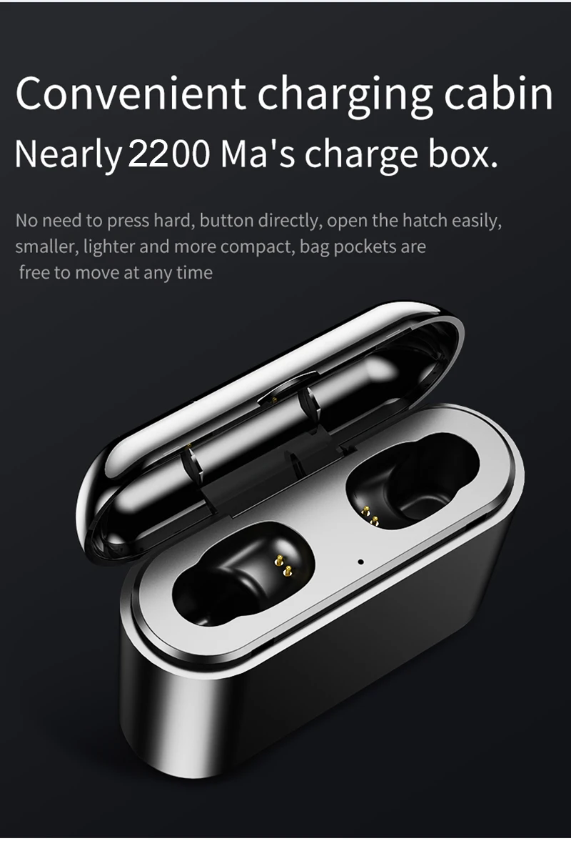 X8 TWS Bluetooth True Wireless Earphones 5D Stereo Earbuds Mini TWS 5.0 Waterproof Headfrees 2200mAh Power Bank For Smart phones - ANKUX.COM