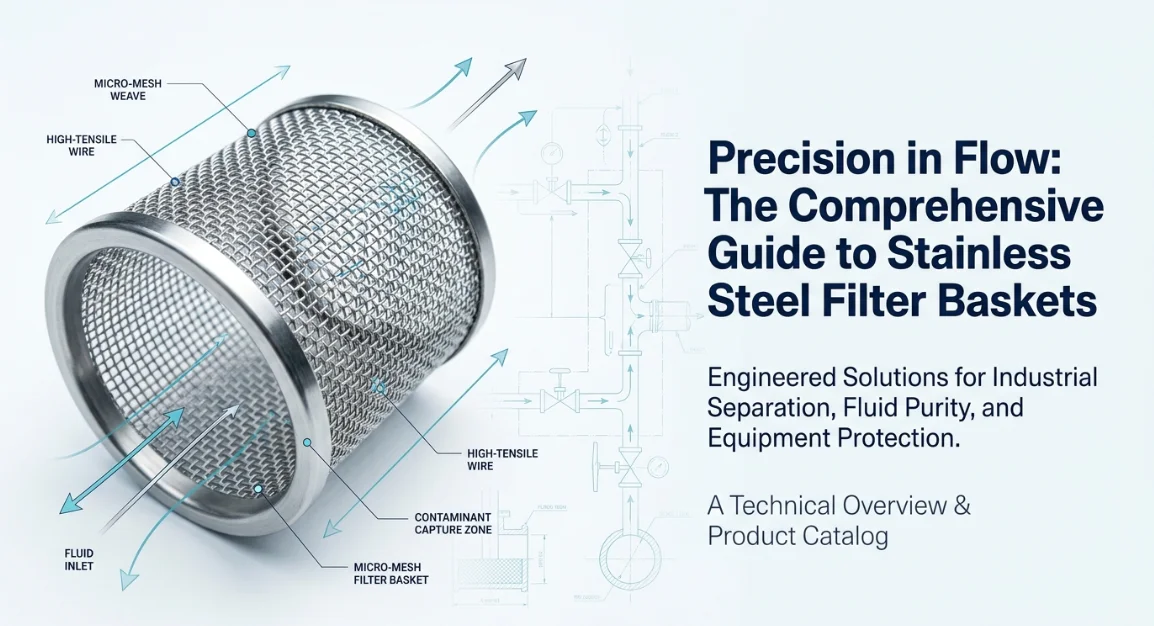 Stainless Steel Filter Basket With Threaded Connection 304/316 Corrosion Resistant High Strength Precise Mesh Industrial