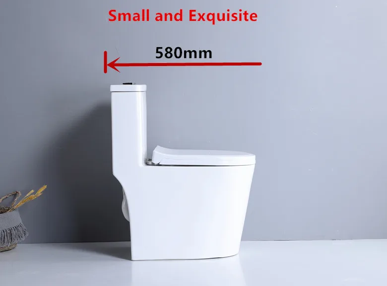956 Small Size Bathroom Toilet Commode Siphonic One Piece Toilet Elongated Toilet Seat