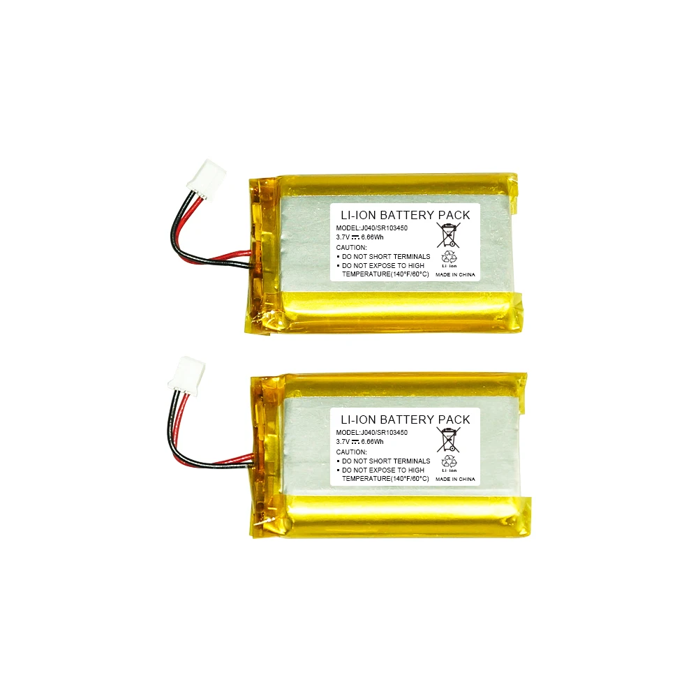 1800mah 3.7v 103450 Lithium Battery With Pcb And Connector - Buy 103450 ...