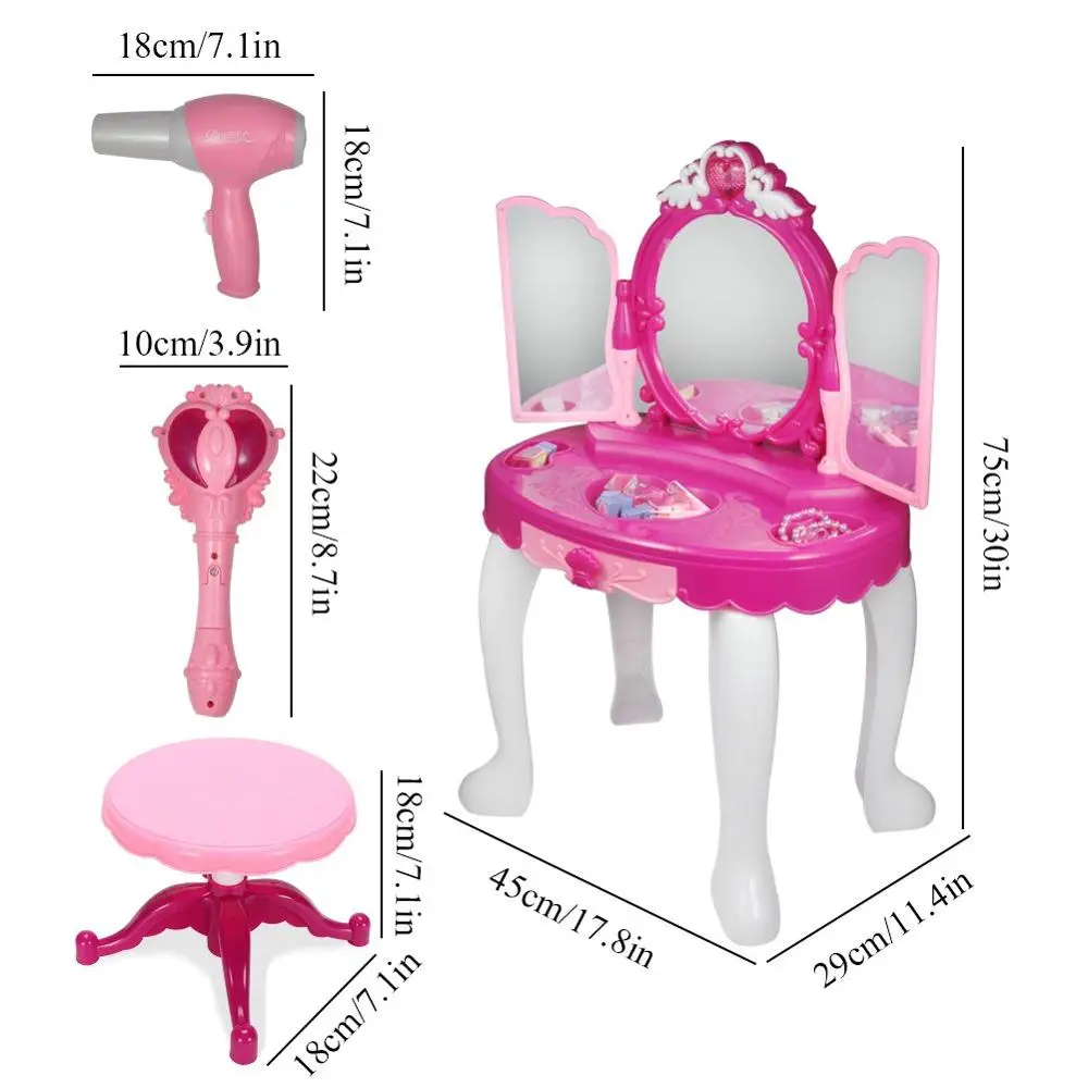 disney princess dressing table and chair set