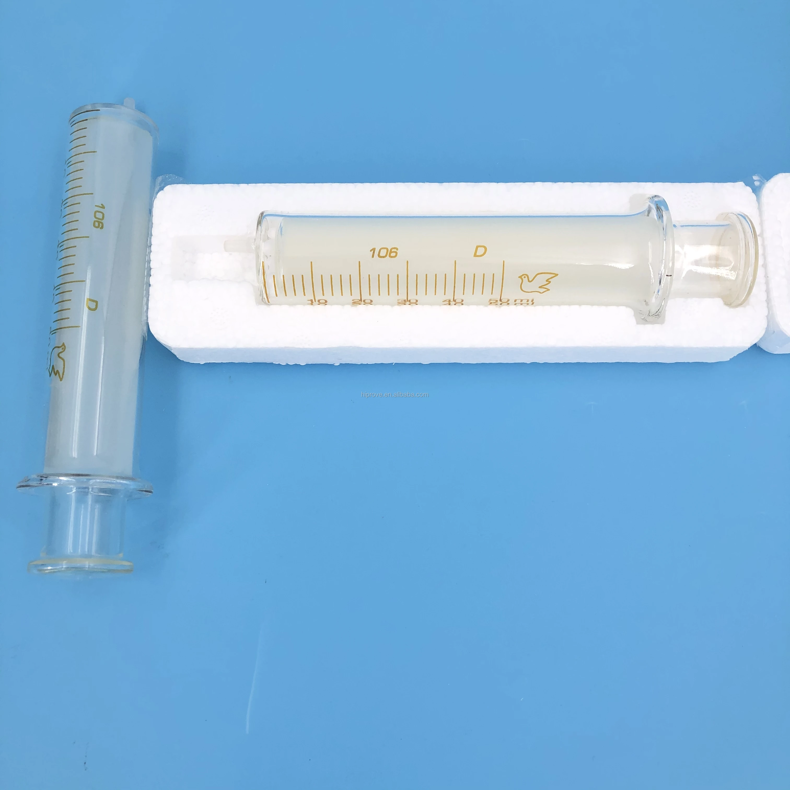 50ml Luer Lock Glass Syringe With Metal Tip/straight Tip Buy Glass