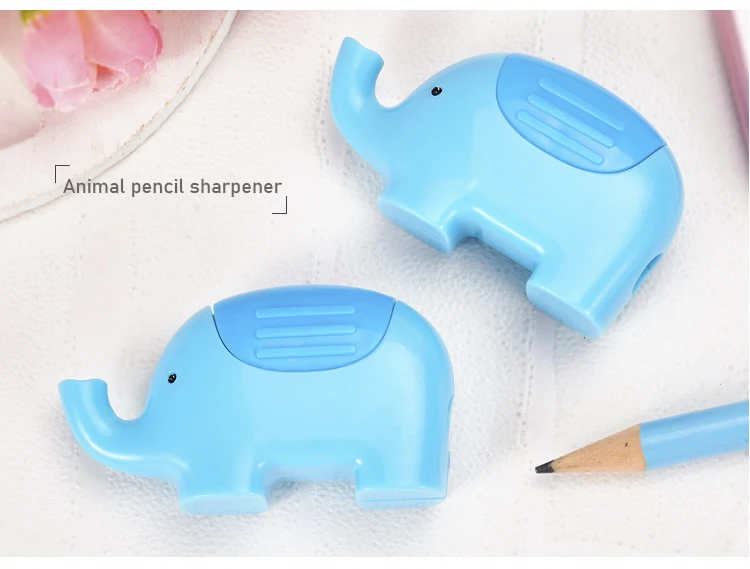 Elephant Design Pencil Sharpeners Office School Student Kids Stationery Gif N3N9 