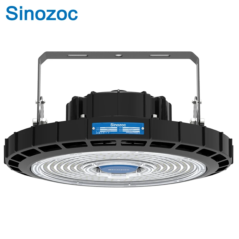 Sinozoc 100W 150W 200W Round UFO LED High Bay Ceiling Lighting Lamp