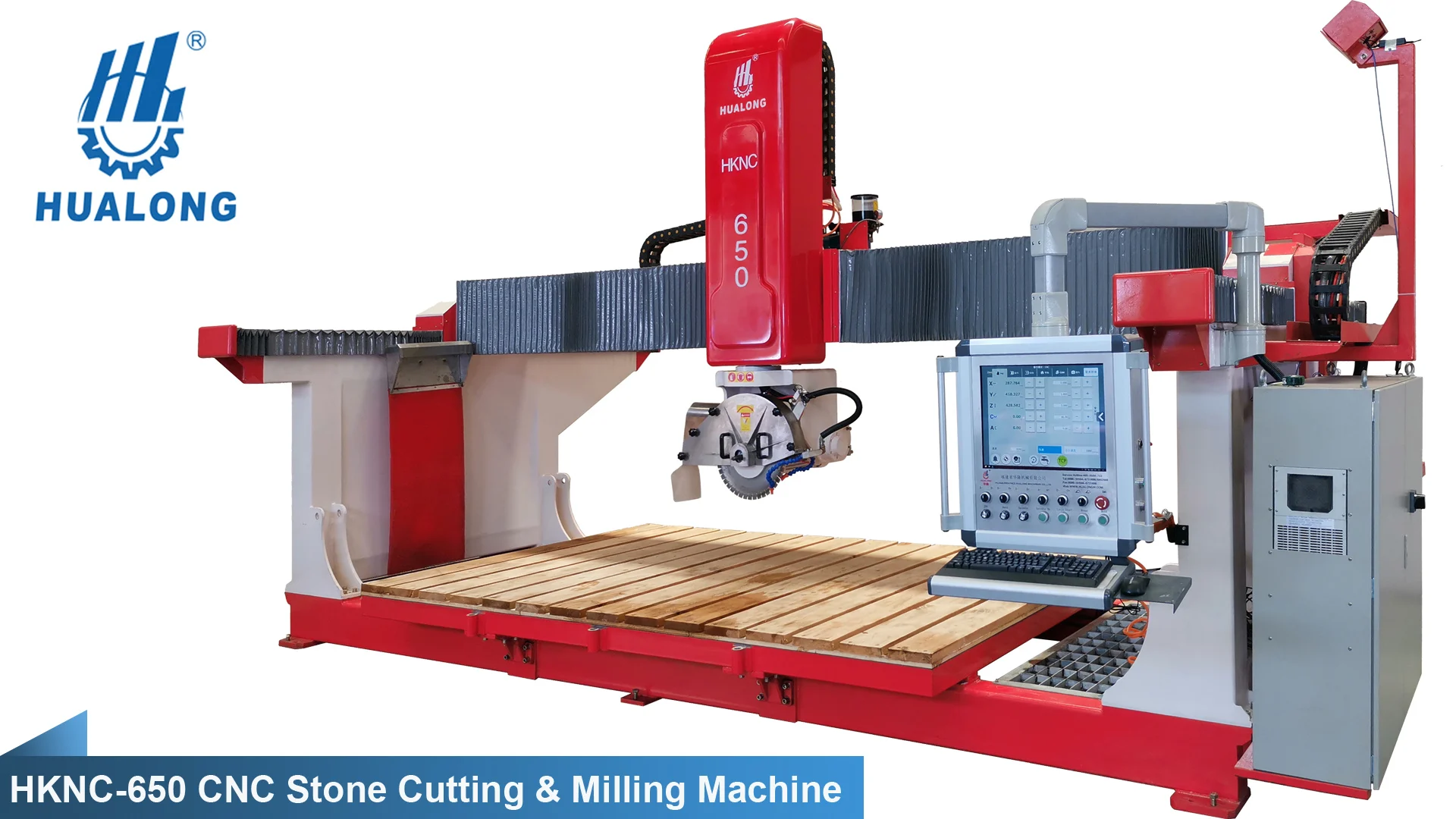 Hualong Macchine Di Pietra Hknc-650 Marmo Macchina Di Taglio 5 Assi Cnc ...